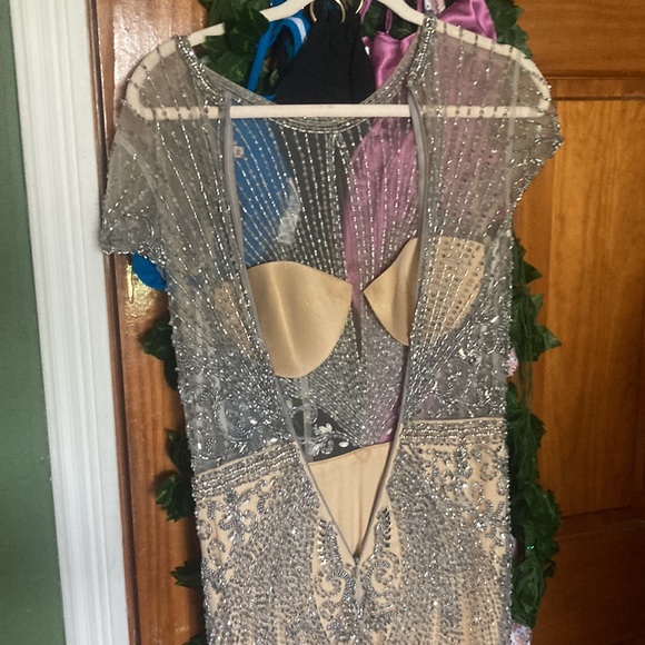 Full Rhinestone Formal Dress - Picture 6 of 9